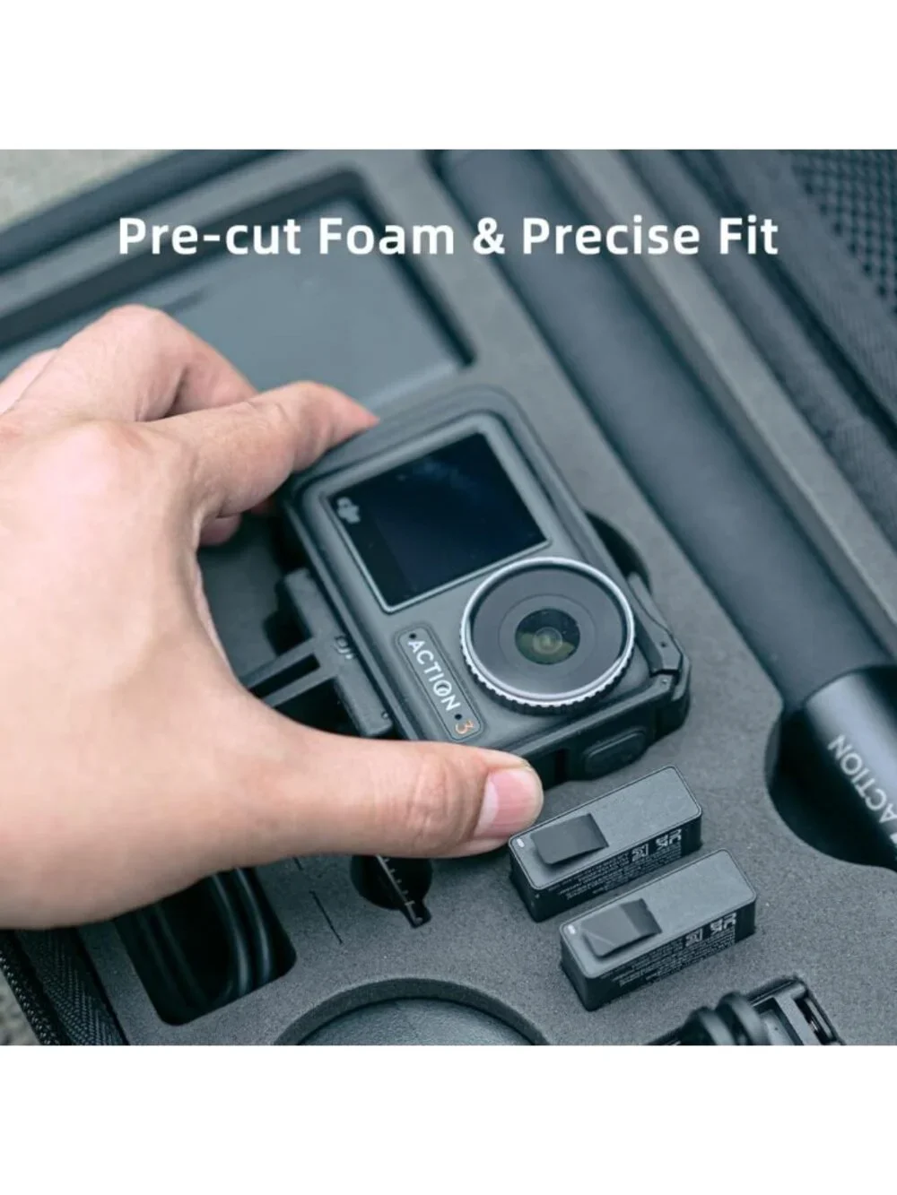 Waterproof Carrying Case for DJI Osmo Action 6/5/4/3 - Portable Travel Bag